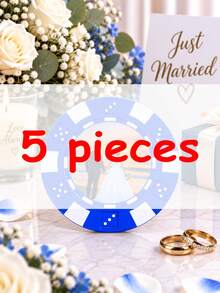Personalized Poker Chips, Custom Photo Chips,Wedding Favor Poker Chip Set,Bachelor Party Gift, Game Night Keepsake,Personalized Casino Token - Multicolor - View 41