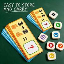 Children's Math Enlightenment Flash Cards, Addition And Subtraction Within 10, Montessori Number Learning Toy, Preschool Education Game, Early Learning Gift For Toddlers, Sensory Toy - Game - Christmas Gift - Christmas Stocking Stuffer - Multicolor - View 2