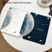 1件平板電腦保護殼附支架,月亮與星星圖案,適用於 Honor 8/9/10/X8/X8A/X9/X8Pro/X9Pro/MatePad SE 11"/MatePad 11"/11.5"/MatePad Pro/Apple 10th Gen/11th Gen 2025 (A16)/11th Gen 2025 (A16) 平板電腦 - 款式26 - 查看 3