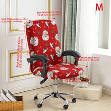 1 buah Sarung Kursi Kantor Motif Natal, Sarung Kursi Gaya Minimalis, Cocok Untuk Kantor, Ruang Belajar, Ruang Keluarga, Sarung Kursi Kantor Bermotif dengan Resleting - beraneka warna - View 19