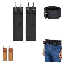 One/Two Pack Buckle-Free Elastic Belt For Men And Women, Metal Hook Buckle Stretch Belt, Comfortable And Easy To Use, Valentine's Day Men's Gift - Multicolor - View 2