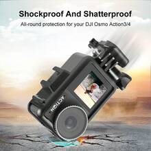 إطار حماية بلاستيكي عمودي PULUZ مع أحذية باردة ل- Osmo Action 5 Pro / 4 / 3 (أسود) - مشاهدة 6