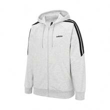Adidas Unisex New Sports Hoodie Jacket Casual Sweatshirt JN8452 - Light Grey - View 2