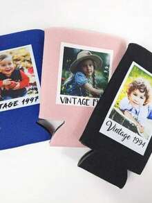 Custom Can Cooler, Personalized Photo Cup Sleeve, Double-Sided Custom Drink Holder, Custom Picture & Text Koozie, Personalized Beverage Holder, Reusable Can Insulator, Party Favor, Birthday Gift - Multicolor 2 - View 7