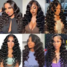VALLBEST Loose Wave Bundles With 4X4 Lace Closure Human Hair 16 18 20+14 Inch Free Part Loose Deep Wave Bundles With Closure 12A 100% Unprocessed Brazilian Virgin Hair Extensions For - Natural Black - View 8