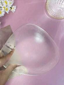 1pc Transparent Silicone Breast Prosthesis, Suitable For Post-Mastectomy, Heat-Resistant, Can Be Used In Spa And Pool, Medical Grade, Weight-Balanced Prosthesis - Clear - View 6