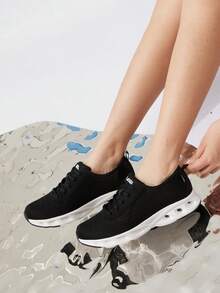 CAMEL CROWN Women's Casual Sports Shoes, Summer Breathable Mesh Comfortable Non-Slip Soft Bottom Slip-On Walking Shoes - Black - View 4