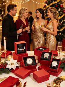 1/12pcs Classic Gift Box, High-End Watch Box, High-Quality Luxury Watch Storage Box, With Sponge Padding, Multi-Layer Bracelet Storage Box, High-End Durable Gift Packaging Box, Suitable For Electronic Watches - Multicolor - View 3