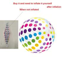 1pc Polka Dot Beach Ball, Inflatable PVC Water Ball, Colorful Striped Ball, Outdoor Pool Beach Party Game Ball - Great For Outdoor Activities, Beach, Water Park - Multicolor - View 11