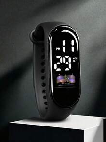 1pc Digital LED Touch Screen Women's Watch, Perfect For Daily Wear And Sports - Multicolor - View 26