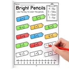 1 set Buku Latihan Matematika Anak, Buku Latihan Garis Bilangan Penjumlahan & Pengurangan, Hadiah Belajar Prasekolah untuk Anak Laki-laki dan Perempuan, Hadiah Kembali ke Sekolah (Dikirim dengan Warna Acak) - MultiWarna - View 6