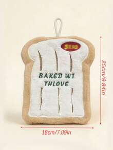 1pc/4pcs Cute Bread Hanging Hand Towel With Loop | Soft Coral Fleece, Super Absorbent & Quick-Dry | Lint-Free Kitchen & Bathroom Hanging Towel, Multifunctional Cleaning Cloth - Multicolor - View 5