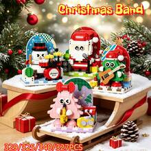 Christmas Band Building Block Series, ABS Material, Adult Building Toy Set. Stage Band Matching, Warm Home Decor, Gift Recommendation. Girls Gift, Christmas, Halloween, Carnival Party Gift. - Multicolor - View 7