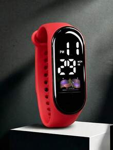 1pc Digital LED Touch Screen Women's Watch, Perfect For Daily Wear And Sports - Multicolor - View 24
