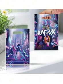50 قطعة أكياس هدايا بطابع كرتوني أنمي K-Pop DemonHunters مع صور شخصيات أنمي، أكياس حلوى للمهرجانات، مناسبة لحفلات أعياد الميلاد والحفلات ذات الطابع الخاص، أكياس تغليف هدايا - متعدد الألوان - مشاهدة 4