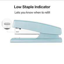3pcs The Macron Office Stapler, Cute Color, Compact And Portable, Can Staple Up To 30 Sheets Of C4 Paper, Suitable For Office, School, Hospital, Construction Site And Other Scenarios - B - View 6