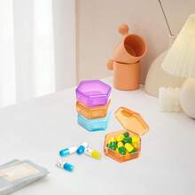 3pcs Cute Small Travel Pill Boxes, Urekt 10pcs Mini Pocket Pill Boxes Daily Single Pill Containers Portable Medicine Boxes, Suitable For Wallet Vitamins Fish Oil Supplements, 3-Compartment Small Pill Boxes, Pill Boxes, Small Pill Boxes, Divided Pill Boxes, Daily One-Dose Pill Boxes, Weekly Pill Boxes, Pill Containers, Pill Storage Boxes, Daily Pill Boxes, Travel Pill Boxes - one-size - View 4