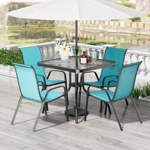 Outdoor Table & Chair Sets - Blue - View 1