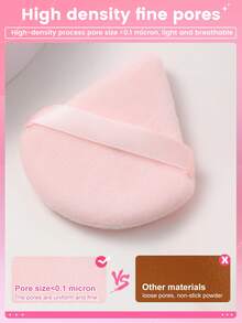 14 Pcs Makeup Tool Set, 12 Pcs Pink Makeup Brushes And 2 Pcs Light Pink Triangle Powder Puffs, Soft Smooth Bristles For Easy Blending, Help You Create Clean And Delicate Makeup For Daily And Party Use. - Multicolor - View 6