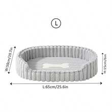 1pc Pet Bed For Cats And Dogs, Winter Warmth And Insulation, Suitable For Small, Medium And Large Pets, Plush Material With High-Density Sponge, Fast Rebound, Semi-Enclosed Bottom, Anti-Slip And Moisture-Proof, Puppy House, Kitten House - Multicolor - View 20