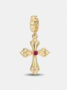 1pc Fashion High-End "I Love God" Pendant, Suitable For Bracelets, Necklaces, DIY Women's Jewelry, Exquisite Jewelry For Girls - Gold - View 15