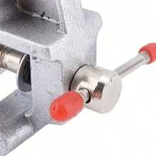 1pc Mini Aluminum Alloy Bench Vise, C-Clamp Table Vise, Portable Small Desktop Clamp, DIY Craft Jewelry Woodworking Fixed Vice, Adjustable Workbench Clamping Tool - Bench Vise - View 7