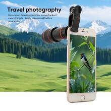 Portable 12X Telephoto Lens Professional Mobile Lens, HD Zoom, Wide-Angle And Telephoto In One, High-Quality Optical Lenses, Compatible With Most Smartphones For Travel & Photography, Sleek Design, Precision Focus Lens - Multicolor - View 6