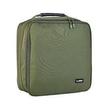 LEOFISHING Fishing Reel Storage Bag, 600D Oxford Cloth Handheld Fishing Tackle Bag, Large Capacity With Removable Dividers, Portable Fishing Gear Organizer Case For Fishing Accessories - Olive Green - View 6