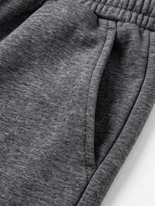 KyrLssu Celana Jogging Wanita Model Lebar, Celana Panjang Kasual dengan Pinggang Elastis dan Tali Serut, Dilengkapi Saku - Dark Grey - View 8