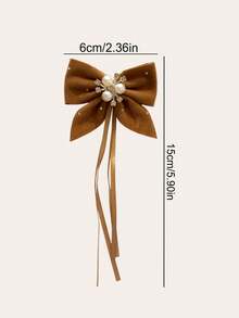 8pcs Cute Rhinestone Bow Ribbon Hair Clips For Girls, Princess Hair Accessories For Back Of Head And Side, Sweet Hair Clips For Daily Use - Red - View 4
