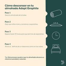 Dreamlab Almohada Graphite Pillow| Almohada de Memory Foam con Carbón| Hipoalergénica, Antibacterial, Soporte, Certificaciones| Firmeza: Firme Medio| Tamaño Estándar (60 cm x 40 cm x 10 cm) - Camel - Ver 7
