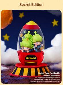Pop Mart Labubu DIMOO WORLD X PIXAR Collaboration Series - Vinyl Plush Pendant Blind Box (1 Random Blind Box) - Multicolor - View 9