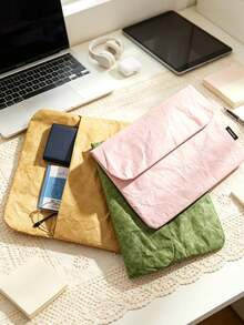 Fashionable Solid Color Envelope, Laptop Protective Cover, Shockproof, Waterproof,Lightweight Storage Bag,Flip Cover,Tablet Protective Cover,Inner Bag - Multicolor - View 7