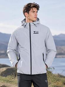 Under Armour 男士運動夾克 Pjt Rock Unstoppable Jkt 連帽訓練休閒開襟外套 1380538-011 - 灰色 - 查看 5