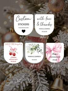 Custom Hand Soap Label Stickers, Suitable For Graduation, Wedding, Bridal Shower, Coming Of Age, Birthday, Holiday Party And Other Occasions And Shower Party, No Soap Included, Halloween, Christmas - Multicolor - View 4