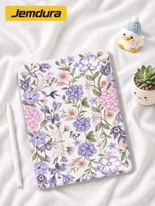 Jemdura 手繪植物花卉圖案保護殼，適用 Kindle NK 11/Ko-Bo/Kindle Youth Edition/Kindle Paperwhite 5/Kindle 2024，平板三折立架保護殼，具自動喚醒/睡眠功能，輕薄便利，完美貼合並保護您的閱讀設備，適合送給孩子/家人的禮物 - 彩色 - 查看 23