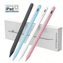 適用於 iOS/Android 手機與平板的觸控筆，高精度感應電容筆，適合 Pad、手機、Galaxy、Kindle 平板，智慧手寫筆，通用於所有觸控螢幕設備，電容觸控筆，辦公與學習必備 - 黑色 - 查看 4