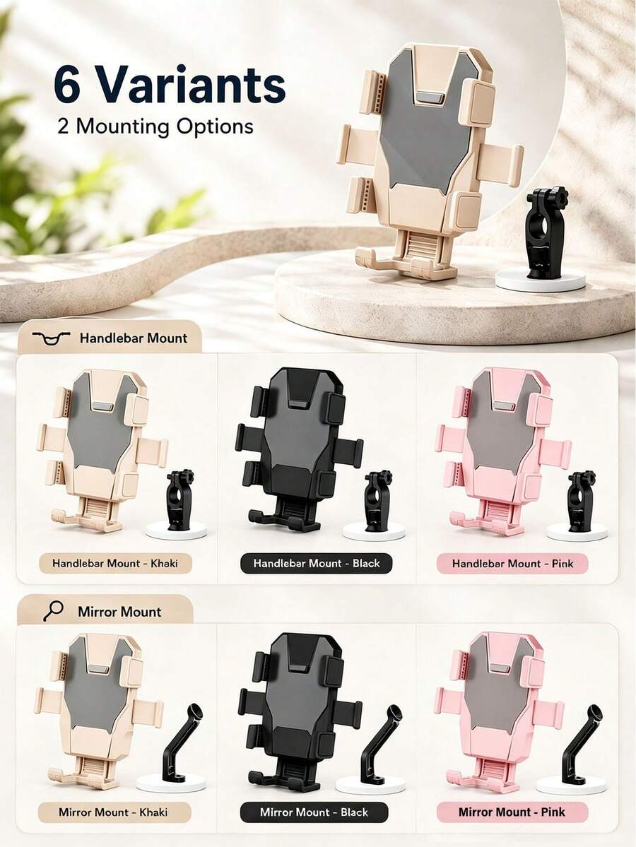 1 cái Giá đỡ điện thoại cho xe đạp điện/xe máy/xe đạp, Giá đỡ điện thoại gắn kính chắn nắng, Giá đỡ định vị - Nhiều màu - Xem 1