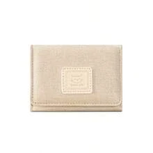 可愛貓狗刺繡波點三折錢包，多卡槽與照片窗設計 - 彩色 - 查看 10
