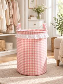 1pc Large Capacity Collapsible Laundry Basket, Sturdy Handle Design, Extra Large Portable Storage Bin, Modern Style Laundry Room, Bathroom, Bedroom Organizer Storage Basket, Multi-Functional Home Storage Basket - Multicolor - View 4