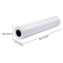 Rollos de Papel de Formato Ancho, 762 mm de Ancho y 152,4 m de Largo, Pulpa de Madera Pura, 2 Rollos, para Dibujos CAD, Planos Técnicos, Mapas GIS, Diseños Arquitectónicos, Blanco Brillante - 19,9 kg - Ver 10
