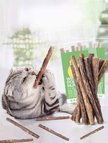 Cat Teeth Cleaning Stick - Cat, Mint, Fish Flavored Cat Chewing Toy For Dental Care - Multicolor - View 7