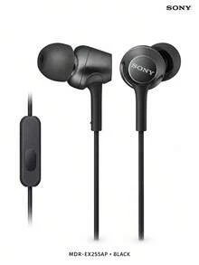 Sony MDR-EX255AP Minimalist Stylish In-Ear Headphones Comfortable Fit Anti-Slip Flat Cable Inline Microphone Universal Interface Multiple Colors Available - View 11