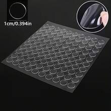200pcs Strong Invisible Double-Sided Adhesive Dots, Round Transparent Glue Stickers, Christmas Gift, Holiday Balloon Adhesion, Suitable For Photos, Posters, Office And Home Multiple Uses - Sets - View 7