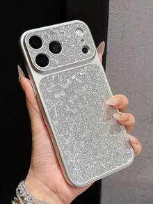 1 buah Casing Ponsel Apple Mewah Berkilau dengan Pita Lucu, Casing Pelindung Anti Gores Dua Sisi Mirip Kulit dengan Jendela Besar Berlapis Elektrolit, Kompatibel dengan iPhone 18 18Pro 18ProMax 17 17Pro 17ProMax 15 15Pro 15ProMax 14 14Pro 14ProMax 16 16Pro 16ProMax 16Plus 13 13Pro 13ProMax Series, Hadiah Casing Ponsel Kelas Atas untuk Teman, Teman Sekelas, Kekasih, atau Diri Sendiri - Perak - View 2