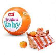 ZURU My Mini Baby Series - Pumpkin Baby Series ZURU Authentic Mystery Capsule, Termasuk Boneka Bayi Mini dan Aksesoris, Boneka Kit Perakitan Adegan Mini Anak-Anak, Cocok Untuk Anak Perempuan (Model Acak, Hanya 1 Buah Termasuk) - Jeruk - View 7