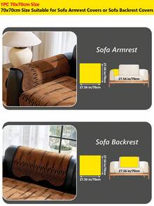 Geometric Stripe Sofa Cover 1Pc, Non-Slip Wear Resistant Sofa Slipcover, Modern Abstract Pattern Sofa Protector For Living Room - Multicolor - View 24