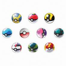 1 bộ/500 miếng decal cuộn Pokeball anime, nhiều kiểu bóng, nhãn dán tròn tự dính, lý tưởng để làm scrapbook và thẻ quà tặng cho fan anime (kiểu ngẫu nhiên) - Nhiều màu - Xem 3