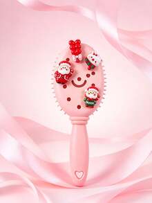 Christmas Hole Comb Christmas Series Air Cushion Comb, Christmas Cute Anti-Frizz Massage Comb, Portable Mini Hair Comb - Multicolor - View 10
