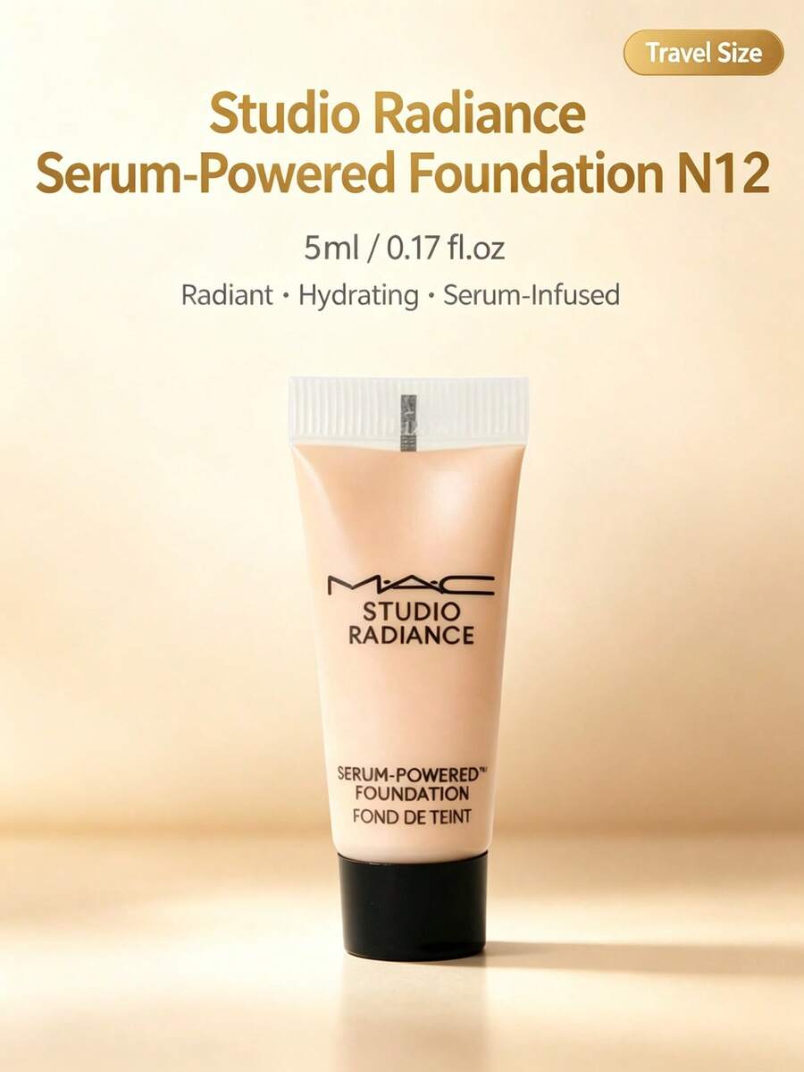 MAC-5ml-Ukuran Travel, Foundation Cair Gold No.47, Tahan Lama, Menutupi, Mengontrol Minyak, Tidak Luntur, Hasil Akhir Alami - 5ml - Ukuran Perjalanan 47 - View 1